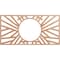 Ekena Millwork Hoover Wood Fretwork Pierced Ceiling Medallion, Cherry, 20"W x 10"H x 7 3/8"ID x 3/8"T CMWP20X10X0375HOCH - alternate 1